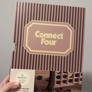 Hearth and Hand with Magnolia Connect Four Game - Brown and Red Bookshelf
